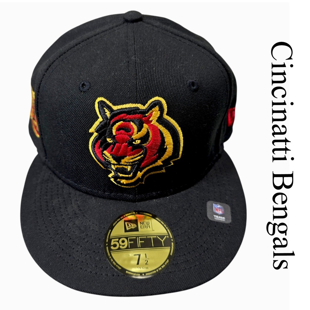 New Era 59FIFTY Cincinnati Bengals NFL‎ Pro Bowl Hawaii Fitted Hat Black 7 1/2